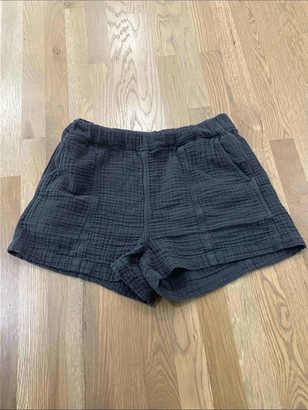 Madewell Women's Lightspun Easy Pull-On Gray 100% Cotton Short